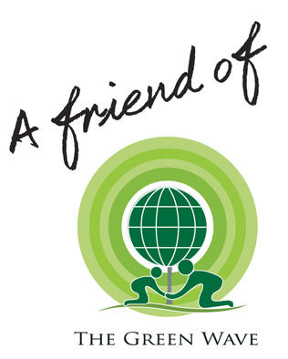 Friend of The Green Wave logo - SMALL