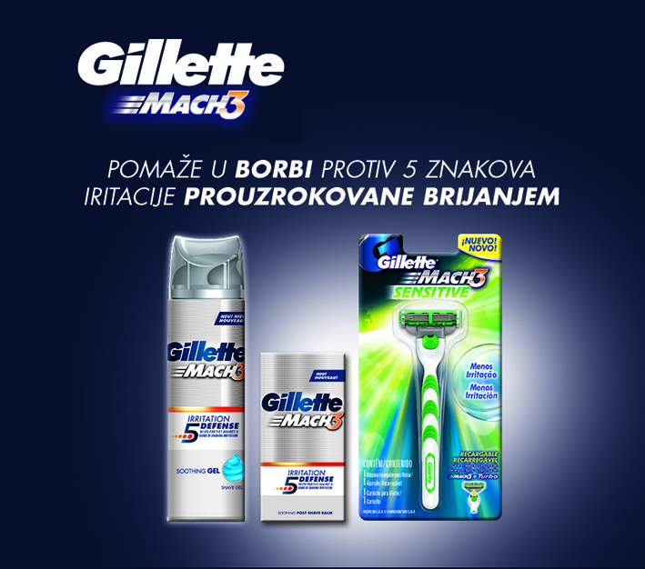 Gillette IRRITATION DEFENSE kolekcija proizvoda