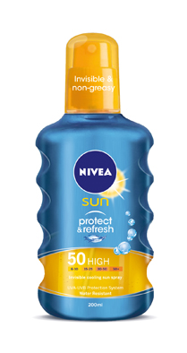 NIVEA Sun Protect Refresh Invisible Protection Spray SPF 50
