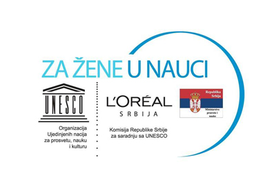 Logo Za zene u nauci Srbija