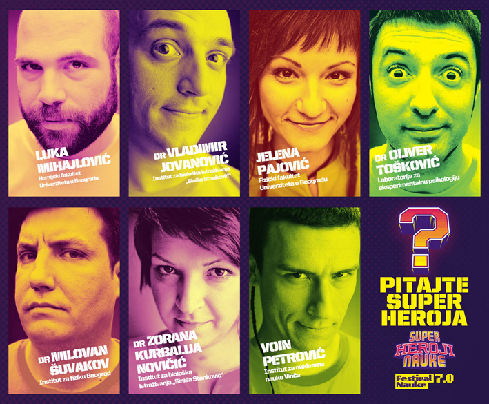 Ko su superheroji Festivala nauke - kolaz