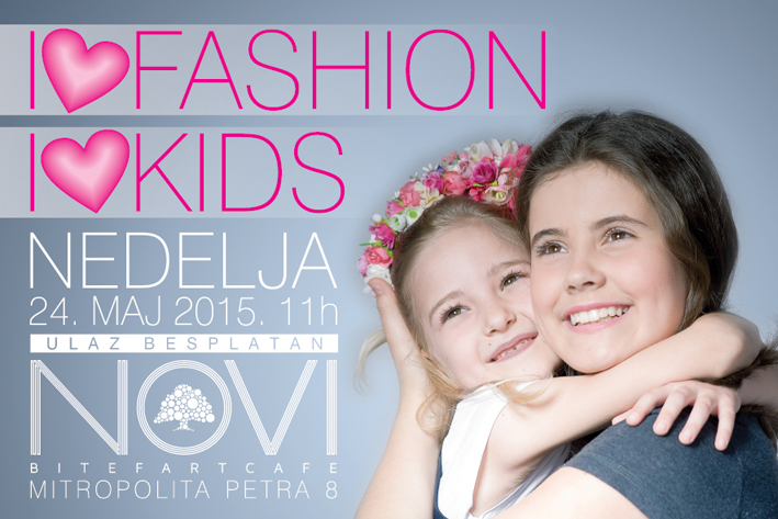 I LOVE FASHION I LOVE KIDS PLAKAT