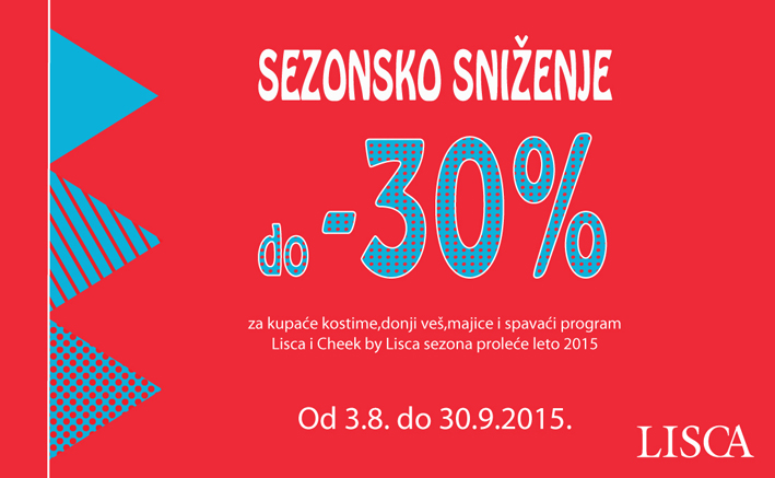 Lisca snizenje avgusta 2015