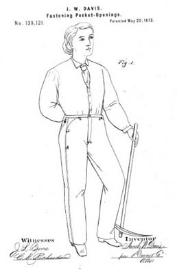 davis jeans patent