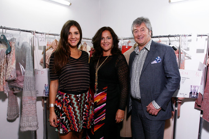 Margherita Missoni, Angela Missoni and Vittorio Missoni