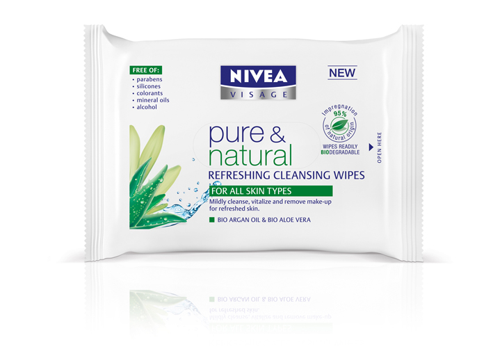 NIVEA_pure_&_natural_Refreshing_Cleansing_Wipes