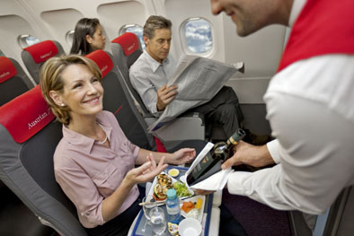 Posluzenje tokom Austrian Airlines leta