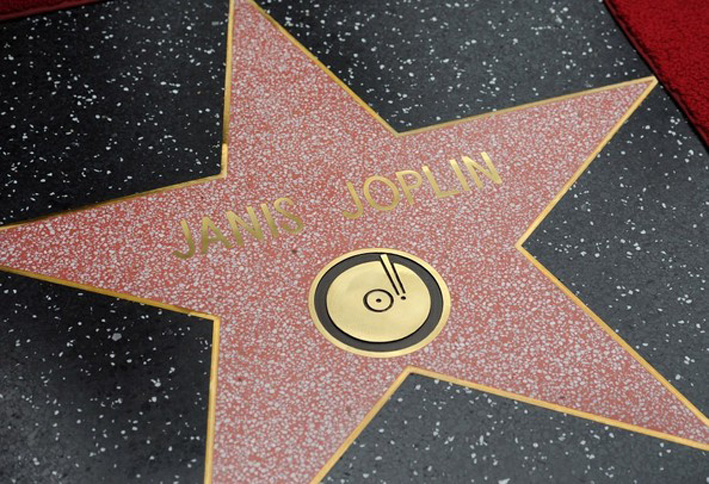 Janis Joplin Posthumously Honored on Walk of Fame