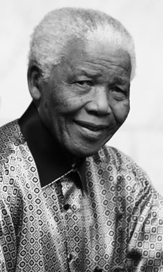 Nelson Mandela crno bela