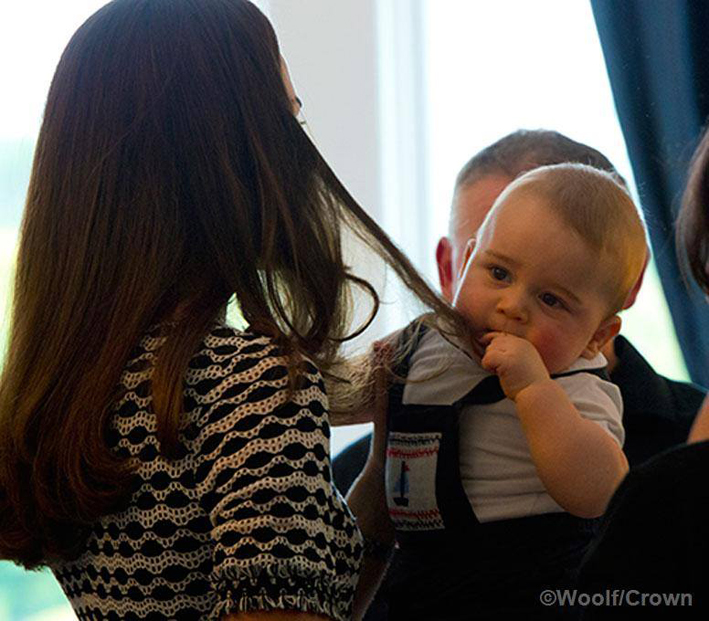 Prince George with his mother The Duchess of Cambridge