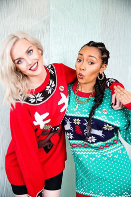 perrie edwards-leigh anne pinnock-christmas sweater