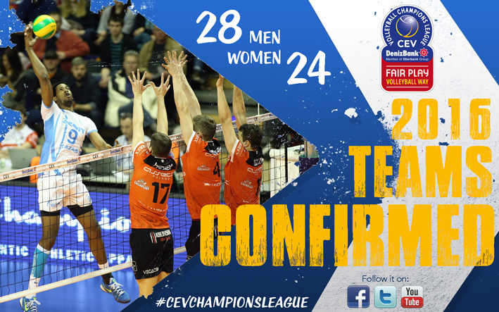 2016 European Cups Teams Confirmed