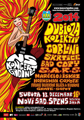 NS Koncert Godine 2014 Plakat