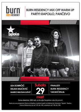 burnResidency warmup PLAKAT