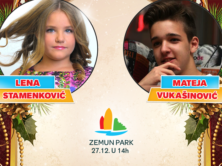 Lena i Mateja u Zemun parku