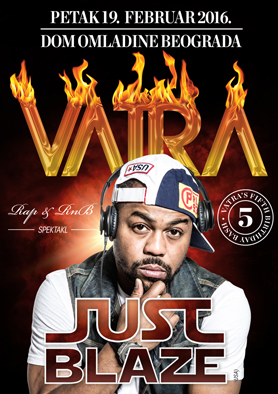 VATRA 5 JUSTBLAZE PLAKAT