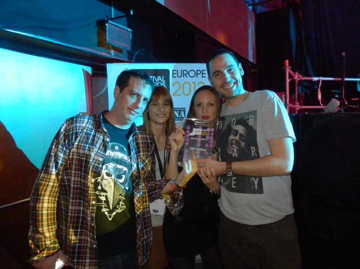 Ekipa EXIT festivala na nagradom