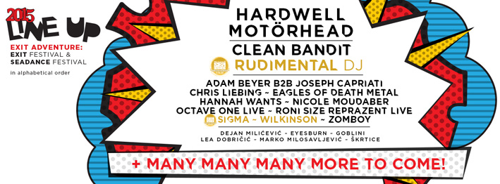 Exit Avantura 2015 first lineup