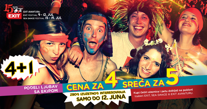 Produzena Exit akcija 4plus1
