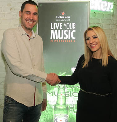 Dusan Kovacevic EXIT i Dragana Savic HEINEKEN Srbija