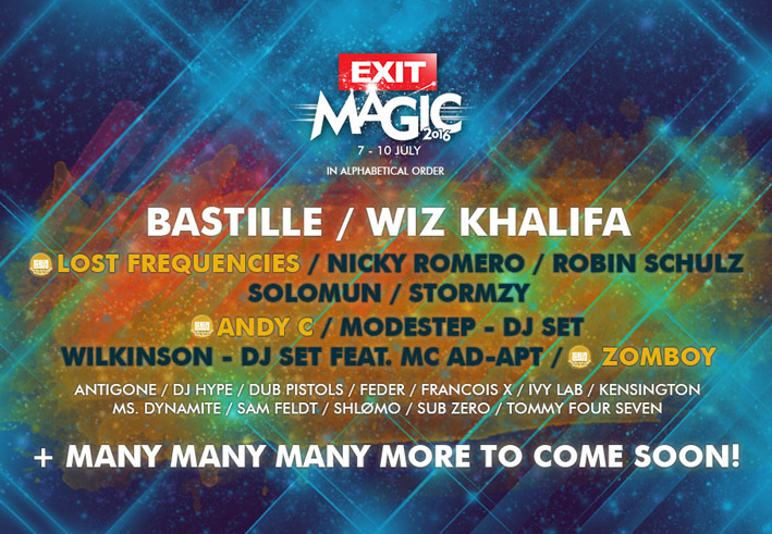 Exit Avantura prvi izvodjaci