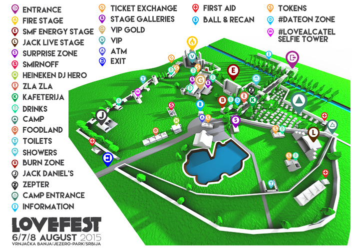 Lovefest 2015 Mapa