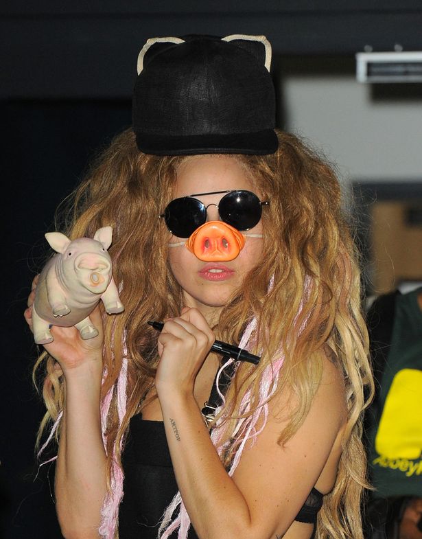 Lady-Gaga-wears-Pig-Nose