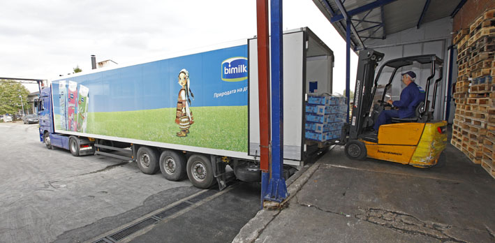 Kamion kompanije BIMILK