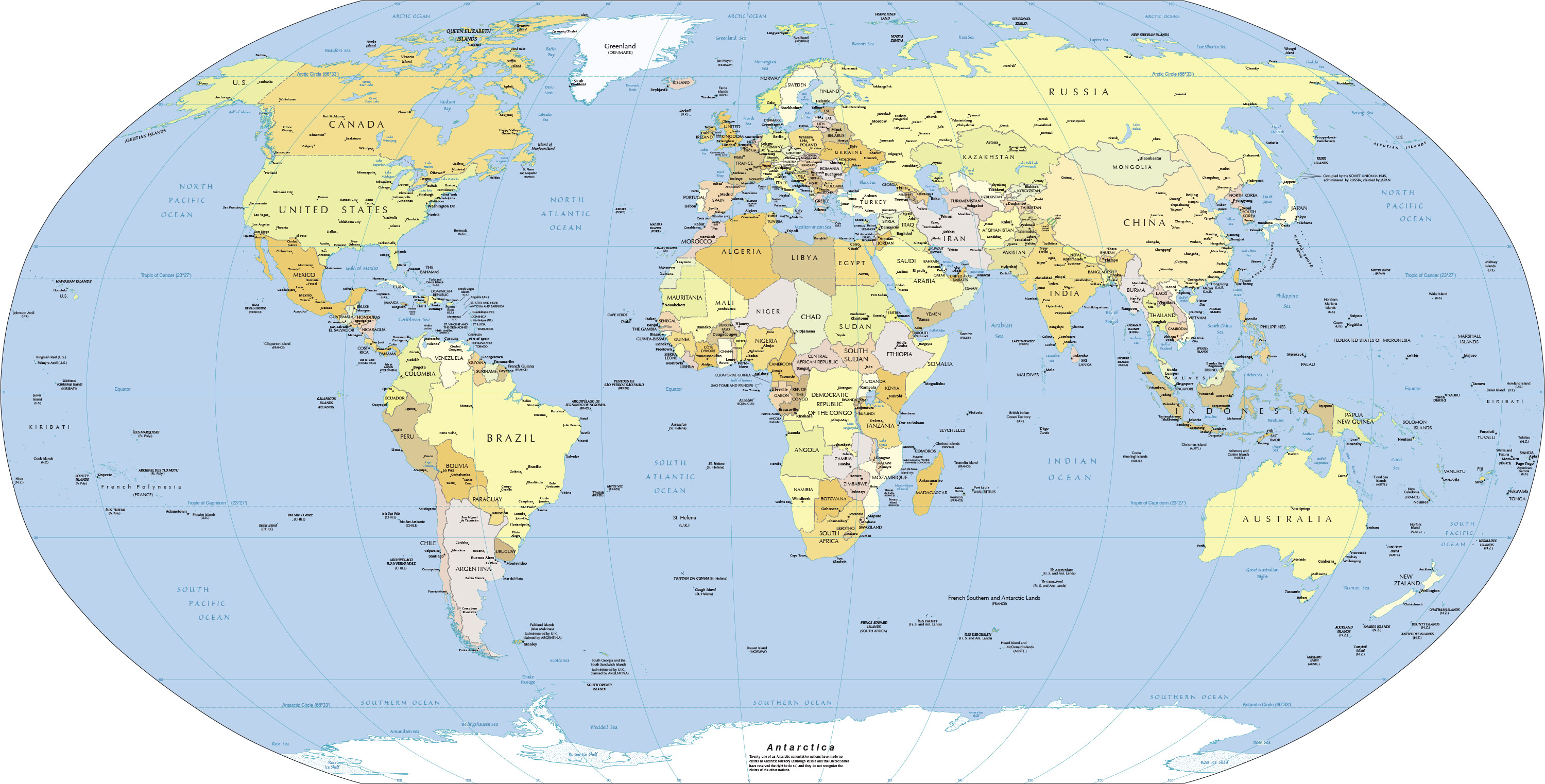 political world map3000