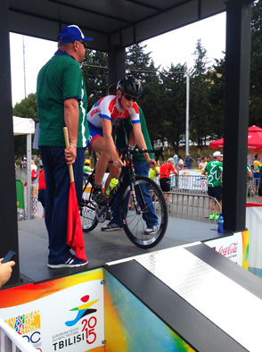 Veljko Stojnic na startu