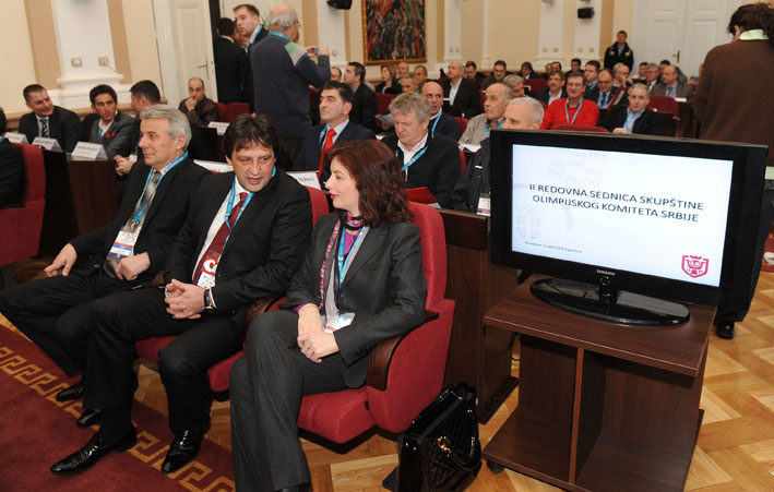 Gradonacelnik Krusevca Gasic i ministraka Alisa Maric na Skupstini OKS