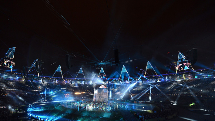 Performers Dance during the Opening Ceremony