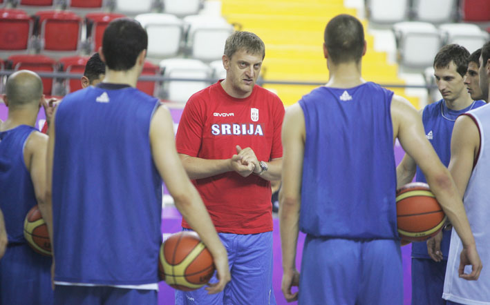 Oliver Popovic na treningu