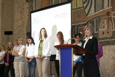 Predsednica Komisije OKS Zene i sport Milena Reljin Tatic, prosle godine na otvaranju Konferencije