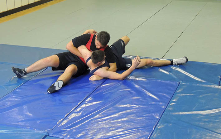 Rvacki trening Jovan Kalaba sa sparing partnerom