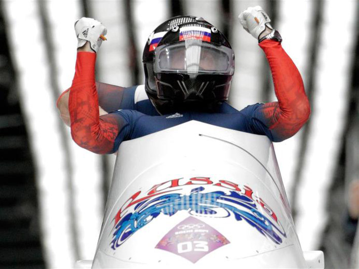 Alexander Zubkov and Alexey Voevoda of Russia