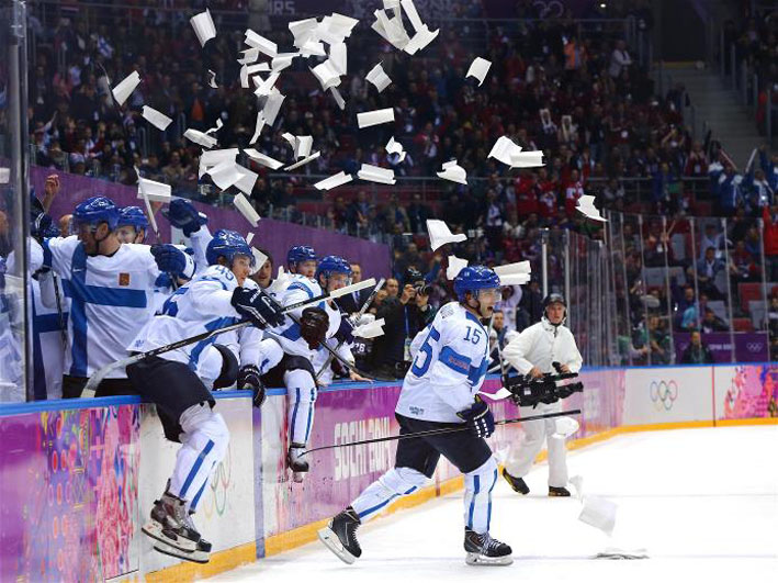 finska hokej slavlje