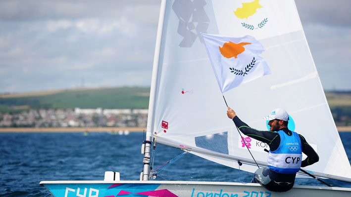 Kontides of Cyprus celebrates Laser Sailing silver