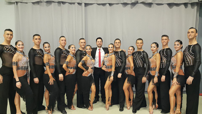 latino formacije plesnog kluba Vracar