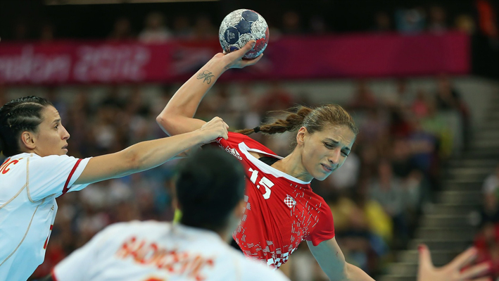 Croatia v Montengro in women Handball