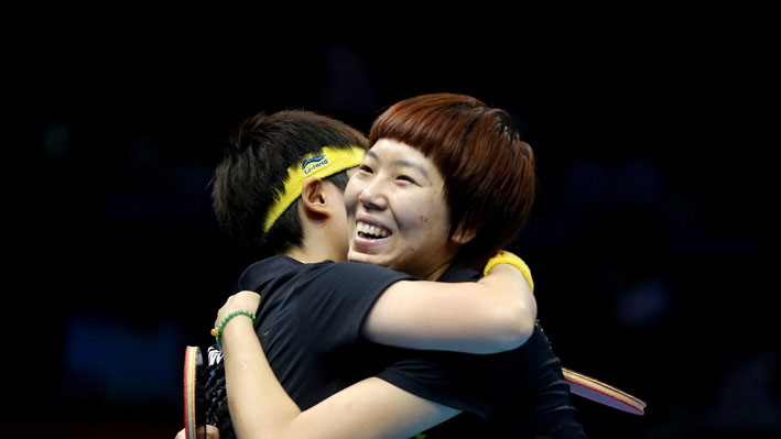 China celebrates women's Team Table Tennis gold