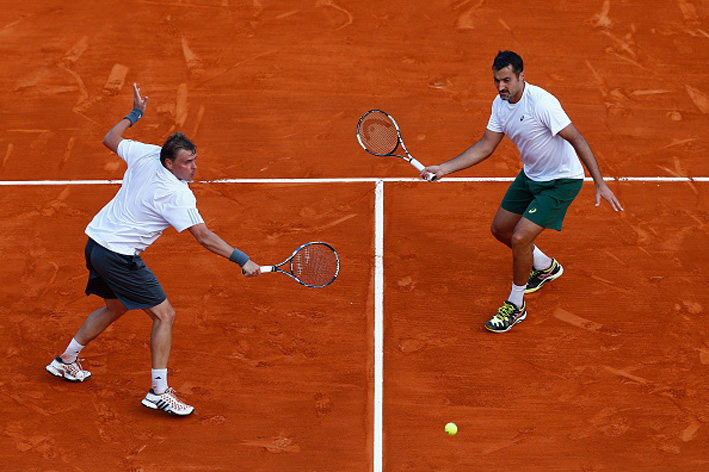 Nenad Zimonjic Marcin Matkowski of Poland