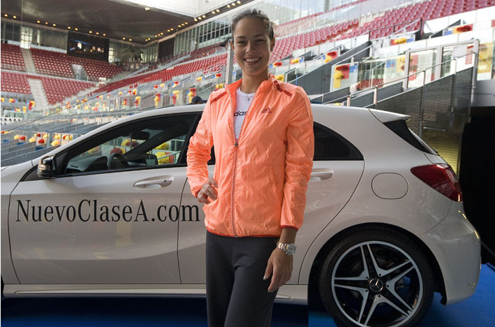 Ana Ivanovic – promoting Mercedes at the Madrid Open 08.05.12