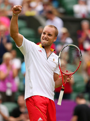 Steve Darcis of Belgium