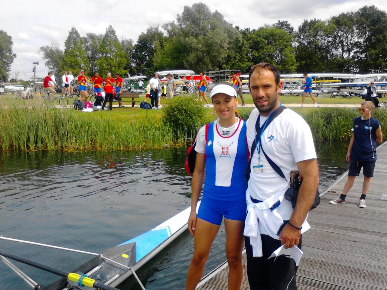Ljiljana Josic i trener Radivoj Mijatov