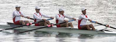 Cetverac bez kormilara za lake veslace, Milos Tomic, Nenad Babovic, Milos Stanojevic i Nemanja Nesic