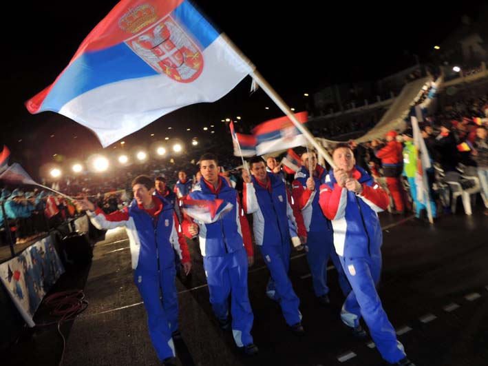 Strahinja Stanisic predvodi Tim  Srbije u defileu sportista resize