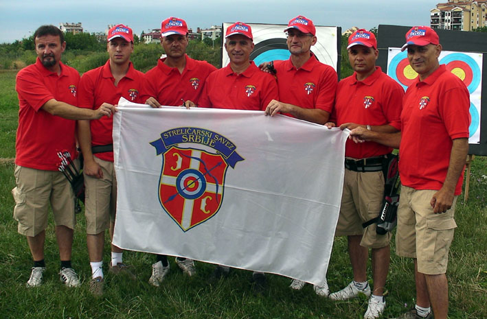 reprezentacija sa zastavom strelicarskog saveza srbije