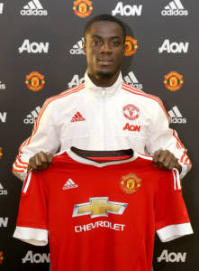 MANCHESTER, ENGLAND - JUNE 08: Manchester United's new signing Eric Bailly is unveiled at Old Trafford on June 8, 2016 in Manchester, England. (Photo by Tom Purslow/Man Utd via Getty Images)