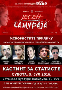 Jesen samuraja - Kasting za statiste